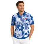 Toronto Blue Jays Polo Shirt Custom Pixel Camo Blue Best Selling