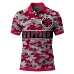 Toronto Raptors Polo Shirt - Personalized Camo Band Red