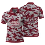 Troy Trojans Polo Shirt Customized Camo Band Red Best Selling