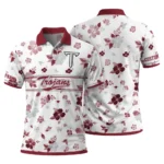 Troy Trojans Polo Shirt Customized Floral Pinstripe Red White Best Selling