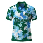 Tulane Green Wave Polo Shirt Custom Pixel Camo Green Best Selling