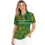 Uab Blazers Polo Shirt Customized Paisley Band Green Best Selling