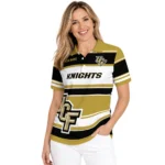 Ucf Knights Polo Shirt Personalized Horizontal Blocks Gold Best Selling