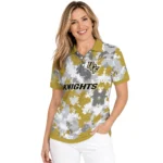 Ucf Knights Polo Shirt Personalized Pixel Camo Gold Best Selling