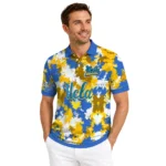 Ucla Bruins Polo Shirt Custom Pixel Camo Blue Best Selling