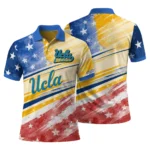 Ucla Bruins Polo Shirt Custom Star Stripes Red Blue Best Selling