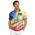 Ucla Bruins Polo Shirt Custom Star Stripes Red Blue Best Selling