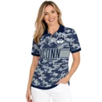 Uconn Huskies Polo Shirt Personalized Camo Band Blue Best Selling