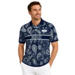 Uconn Huskies Polo Shirt Personalized Paisley Band Blue Best Selling