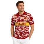 Usc Trojans Polo Shirt Customized Camo Band Red Best Selling