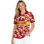 Usc Trojans Polo Shirt Customized Camo Band Red Best Selling