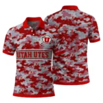 Utah Utes Polo Shirt Personalized Camo Band Red Best Selling