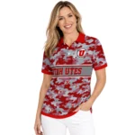 Utah Utes Polo Shirt Personalized Camo Band Red Best Selling