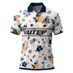 Utep Miners Polo Shirt Customized Floral Pinstripe Blue White Best Selling