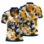 Utep Miners Polo Shirt Customized Pixel Camo Blue Best Selling