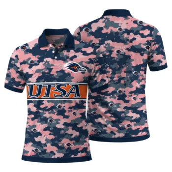 Utsa Roadrunners Polo Shirt Custom Camo Band Orange Fashion Forward