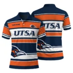 Utsa Roadrunners Polo Shirt Custom Horizontal Blocks Orange Best Selling