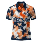 Utsa Roadrunners Polo Shirt Custom Pixel Camo Orange Best Selling