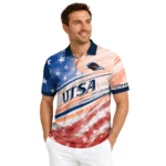 Utsa Roadrunners Polo Shirt Custom Star Stripes Red Blue Best Selling