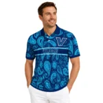 Villanova Wildcats Polo Shirt Custom Paisley Band Navy Best Selling