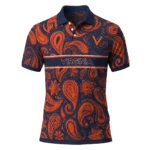 Virginia Cavaliers Polo Shirt Customized Paisley Band Blue Best Selling