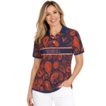 Virginia Cavaliers Polo Shirt Customized Paisley Band Blue Best Selling