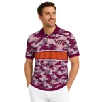 Virginia Tech Hokies Polo Shirt Custom Camo Band Maroon Best Selling