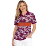 Virginia Tech Hokies Polo Shirt Custom Camo Band Maroon Best Selling