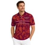 Virginia Tech Hokies Polo Shirt Custom Paisley Band Maroon Best Selling