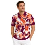 Virginia Tech Hokies Polo Shirt Custom Pixel Camo Maroon Best Selling