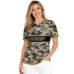Wake Forest Demon Deacons Polo Shirt Customized Camo Band Gold Best Selling