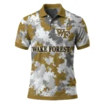Wake Forest Demon Deacons Polo Shirt Customized Pixel Camo Gold Best Selling