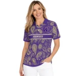 Washington Huskies Polo Shirt Customized Paisley Band Purple Best Selling