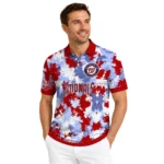 Washington Nationals Polo Shirt Customized Pixel Camo Red Best Selling