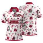 Western Kentucky Hilltoppers Polo Shirt Customized Floral Pinstripe Red White Best Selling