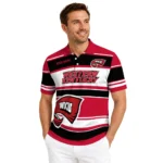 Western Kentucky Hilltoppers Polo Shirt Customized Horizontal Blocks Red Best Selling