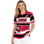 Western Kentucky Hilltoppers Polo Shirt Customized Horizontal Blocks Red Best Selling
