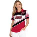 Western Kentucky Hilltoppers Polo Shirt Customized Slanted Stripes Red White Best Selling