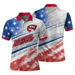 Western Kentucky Hilltoppers Polo Shirt Customized Star Stripes Red Blue Best Selling
