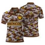 Western Michigan Broncos Polo Shirt Personalized Camo Band Brown Best Selling