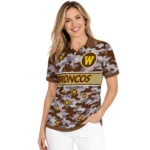 Western Michigan Broncos Polo Shirt Personalized Camo Band Brown Best Selling