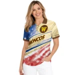 Western Michigan Broncos Polo Shirt Personalized Star Stripes Red Blue Best Selling