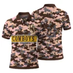 Wyoming Cowboys Polo Shirt Custom Camo Band Brown Best Selling