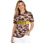 Wyoming Cowboys Polo Shirt Custom Camo Band Brown Best Selling