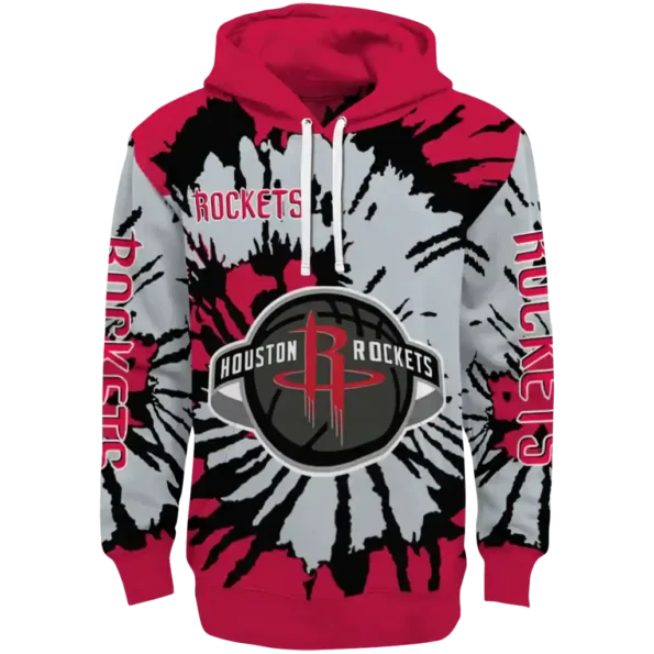 Red Panda Houston Rockets Customized Houston Rockets Swirl Impact Red Hoodie