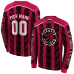 customized-toronto-raptors-chevron-motion-red-hoodie-best-selling.webp
