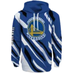 Golden State Warriors Hoodie - Personalized Bold Angles Blue White