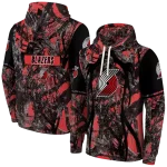 custom-portland-trail-blazers-hunting-theme-red-black-hoodie-best-selling