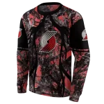 custom-portland-trail-blazers-hunting-theme-red-black-hoodie-best-selling
