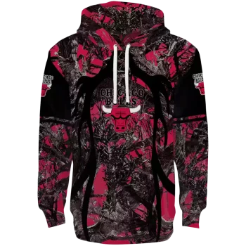 Chicago Bulls Hoodie - Red Black Hunting – Custom NBA Fan Gear